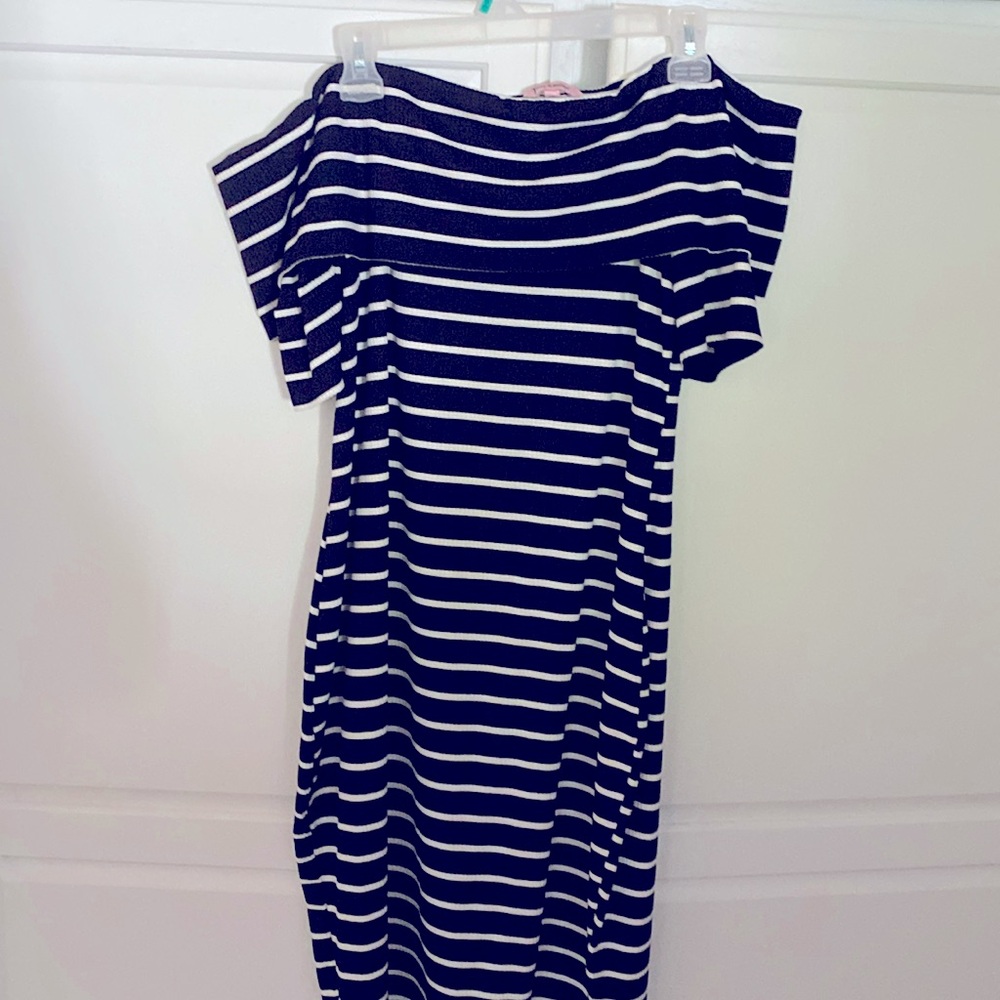 Juicy Couture Dress. Black with White stripes